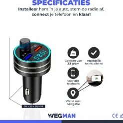 Flash-uitverkoop 👏 Wegman Bluetooth FM Transmitter - Autolader - Carkit - Autoradio - Bluetooth Transmitter 🥰 17 Flash-uitverkoop 👏 Wegman Bluetooth FM Transmitter - Autolader - Carkit - Autoradio - Bluetooth Transmitter 🥰 -Brodit store 550x522 1