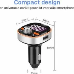 Coupon 🌟 Athletix® Bluetooth FM Transmitter - Carkit - Auto Lader- Handsfree Bellen - MP3 - USB / SD Kaart - Snel Lader - 3 USB Poorten - Spotify / YouTube ❤️ -Brodit store 550x522 3