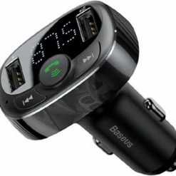 Beste recensies van 👍 Baseus Bluetooth FM Transmitter FM-zender MP3 Autolader 2x USB TF MicroSD 3.4A Zwart (zwart) CCTM-01 🔔