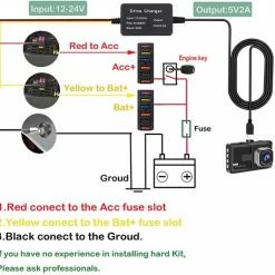 Groothandel ???? DrPhone HPK1 - Hardwire Parkeer Kit – Eenvoudig Te Installeren – Lage Voltagebescherming – Brede Capaciteit – Micro-USB - Zwart ???? -Brodit store 550x531 2