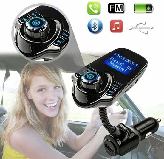 Gloednieuw 😍 Opline Bluetooth FM Transmitter Voor In De Auto – Handsfree Bellen Carkit Met AUX / SD Kaart / USB - Ingangen - Bluetooth Handsfree Carkits / Adapter / Auto Bluetooth / LCD Display - FM Transmitter 😀 9 Gloednieuw 😍 Opline Bluetooth FM Transmitter Voor In De Auto – Handsfree Bellen Carkit Met AUX / SD Kaart / USB - Ingangen - Bluetooth Handsfree Carkits / Adapter / Auto Bluetooth / LCD Display - FM Transmitter 😀 - Afbeelding 9