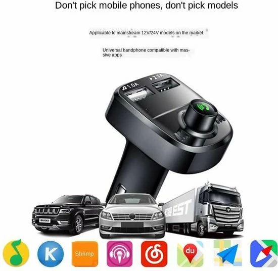 Uitgang π€© V9 Bluetooth FM Transmitter Auto - Handsfree Bellen - Draadloos Muziek Streamen π₯ 5 Uitgang π€© V9 Bluetooth FM Transmitter Auto - Handsfree Bellen - Draadloos Muziek Streamen π₯ - Afbeelding 5
