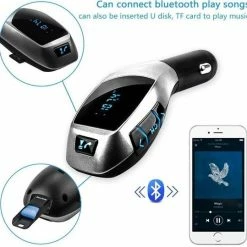 Groothandel 🛒 X5 Bluetooth FM Transmitter Voor In De Auto - Handsfree Bellen Carkit Met AUX / SD Kaart / USB - Ingangen - Bluetooth Handsfree Carkits / Adapter / Auto Bluetooth / LCD Display - X5 FM Transmitter 🥰 -Brodit store 550x539 4