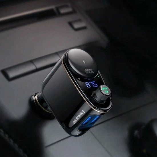 Top 10 ???? Baseus FM Transmitter Auto Bluetooth Carkit - Handsfree Bellen / Muziek Afspelen Via Bluetooth /AUX /TF/SD Kaart / USB Oplader CCALL-RH01 FM Transmitter ???? 3 Top 10 ???? Baseus FM Transmitter Auto Bluetooth Carkit - Handsfree Bellen / Muziek Afspelen Via Bluetooth /AUX /TF/SD Kaart / USB Oplader CCALL-RH01 FM Transmitter ???? - Afbeelding 3