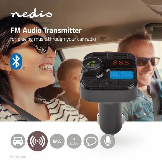 Nedis FM-Audiotransmitter voor Auto | Gefixeerd | Handsfree bellen | 0.8 " | LED-Scherm | Bluetooth® | 5.0 V DC / 1.0 A / 5.0 V DC / 2.4 A | Bass boost | Google Assistant / Siri | Zwart Goedkoopste ???? Nedis FM-Audiotransmitter Voor Auto | Gefixeerd | Handsfree Bellen | 0.8 " | LED-Scherm | Bluetooth® | 5.0 V DC / 1.0 A / 5.0 V DC / 2.4 A | Bass Boost | Google Assistant / Siri | Zwart ???? -Brodit store 550x550 233