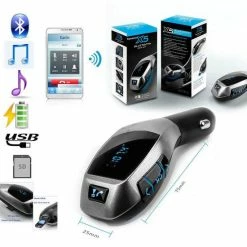 Groothandel 🛒 X5 Bluetooth FM Transmitter Voor In De Auto - Handsfree Bellen Carkit Met AUX / SD Kaart / USB - Ingangen - Bluetooth Handsfree Carkits / Adapter / Auto Bluetooth / LCD Display - X5 FM Transmitter 🥰 -Brodit store 550x550 252