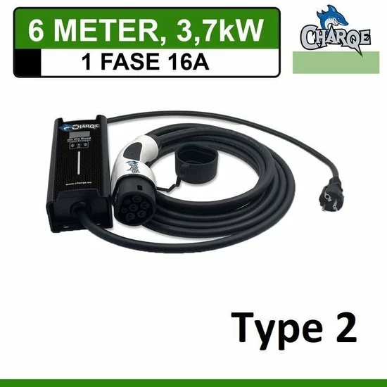 Goedkoop π Charqe Mobiele Lader 6 Meter 16A (3,7 KW) Type 2 βοΈ 2 Goedkoop π Charqe Mobiele Lader 6 Meter 16A (3,7 KW) Type 2 βοΈ - Afbeelding 2