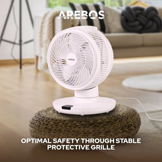 AREBOS 3D Luchtcirculatieventilator Draaibaar Compact Tafelvenitlator 55 W Beste deal ❤️ AREBOS 3D Luchtcirculatieventilator Draaibaar Compact Tafelvenitlator 55 W ⭐ -Brodit store 550x550 340