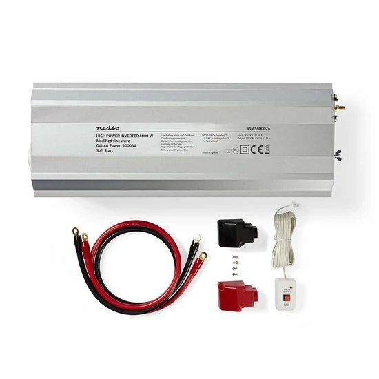 Nedis Inverter Gemodificeerde Sinusgolf | Ingangsvoltage: 24 VDC | Apparaat stroomoutput: 2 | 230 V ~ 50 Hz | 4000 W | Piekvermogen: 8000 W | Type stopcontact: F (CEE 7/3) | Screw Terminal Begroting ✔️ Nedis Inverter Gemodificeerde Sinusgolf | Ingangsvoltage: 24 VDC | Apparaat Stroomoutput: 2 | 230 V ~ 50 Hz | 4000 W | Piekvermogen: 8000 W | Type Stopcontact: F (CEE 7/3) | Screw Terminal ???? -Brodit store 550x550 352