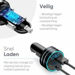 Top 10 ???? Trendfield FM Transmitter Bluetooth 5.0 - Carkit USB 3.0 Fast Charge - Auto Accessoires - Beluister Draadloos Muziek Via Spotify Of Youtube ✔️ -Brodit store 550x550 422
