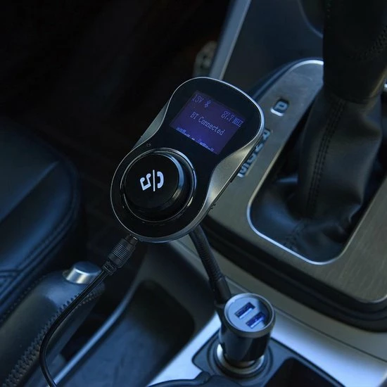 Beste Verkoop 😍 DrPhone BC11 – 4in1 Multifunctionele Autolader – Bluetooth – Handsfree Bellen - FM Transmitter – SD Kaart – USB – AUX – Zwart 🔔 5 Beste Verkoop 😍 DrPhone BC11 – 4in1 Multifunctionele Autolader – Bluetooth – Handsfree Bellen - FM Transmitter – SD Kaart – USB – AUX – Zwart 🔔 - Afbeelding 5