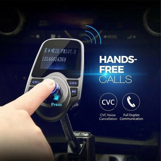 Gloednieuw 😍 Opline Bluetooth FM Transmitter Voor In De Auto – Handsfree Bellen Carkit Met AUX / SD Kaart / USB - Ingangen - Bluetooth Handsfree Carkits / Adapter / Auto Bluetooth / LCD Display - FM Transmitter 😀 10 Gloednieuw 😍 Opline Bluetooth FM Transmitter Voor In De Auto – Handsfree Bellen Carkit Met AUX / SD Kaart / USB - Ingangen - Bluetooth Handsfree Carkits / Adapter / Auto Bluetooth / LCD Display - FM Transmitter 😀 - Afbeelding 10