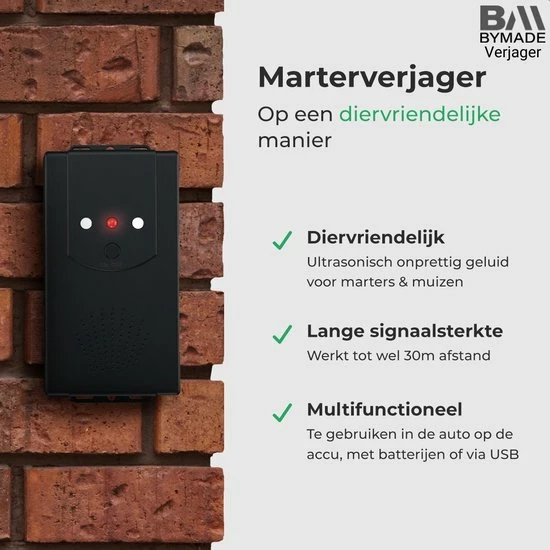 Kopen ๐ BYMADE Verjager© Marterverjager Auto Outdoor - Steenmarter Verjager Buiten - Op Batterij ๐ 3 Kopen ๐ BYMADE Verjager© Marterverjager Auto Outdoor - Steenmarter Verjager Buiten - Op Batterij ๐ - Afbeelding 3
