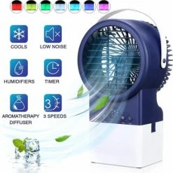 Uitgang โ๏ธ Draagbare Airconditioning Luchtreiniger Bevochtiger Ventilator 4-in-1 3-snelheden ๐