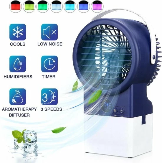 Uitgang ✔️ Draagbare Airconditioning Luchtreiniger Bevochtiger Ventilator 4-in-1 3-snelheden ???? 1 Uitgang ✔️ Draagbare Airconditioning Luchtreiniger Bevochtiger Ventilator 4-in-1 3-snelheden ????
