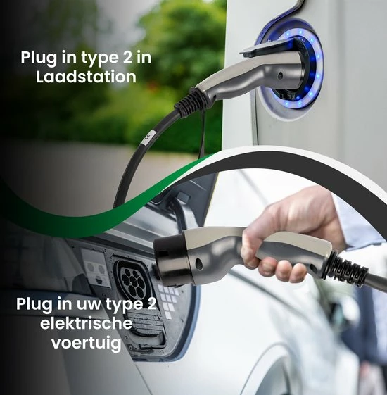 Nieuw π― Ratio Laadkabel - 1 Fase 16 Amp?re - 8 Meter Type 2 π 5 Nieuw π― Ratio Laadkabel - 1 Fase 16 Amp?re - 8 Meter Type 2 π - Afbeelding 5