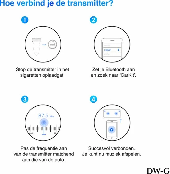 Groothandel ❤️ DW-G Bluetooth FM Transmitter - Auto Lader - Carkit - Handsfree - MP3 - USB - SD Kaart - Snel Lader - Bluetooth Audio Receiver ✨ 9 Groothandel ❤️ DW-G Bluetooth FM Transmitter - Auto Lader - Carkit - Handsfree - MP3 - USB - SD Kaart - Snel Lader - Bluetooth Audio Receiver ✨ - Afbeelding 9