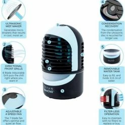 Goedkoop 🎉 Zaahn Ultra Chill Deluxe 4-in-1 Air Cooler Mini Koeler - Luchtbevochtiger - Met Sfeerlicht En Leeslamp - Verkoeling 🌟 -Brodit store 550x564