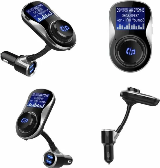 Beste Verkoop 😍 DrPhone BC11 – 4in1 Multifunctionele Autolader – Bluetooth – Handsfree Bellen - FM Transmitter – SD Kaart – USB – AUX – Zwart 🔔 6 Beste Verkoop 😍 DrPhone BC11 – 4in1 Multifunctionele Autolader – Bluetooth – Handsfree Bellen - FM Transmitter – SD Kaart – USB – AUX – Zwart 🔔 - Afbeelding 6