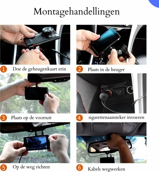 Flash-uitverkoop ❤️ Thuys Dashcam - Dashcam Voor Auto - 1080P Full HD - G-sensor- 4.0 Inch LCD Screen ⭐ 9 Flash-uitverkoop ❤️ Thuys Dashcam - Dashcam Voor Auto - 1080P Full HD - G-sensor- 4.0 Inch LCD Screen ⭐ - Afbeelding 9