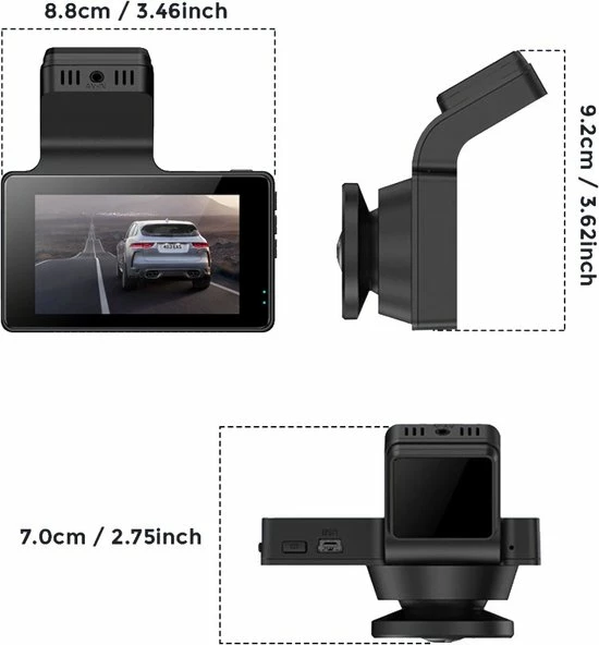 Kopen ⭐ AZDome M63 Pro Dashcam - Ultra 4K Resolutie - Wifi - GPS - Parkeerstand - 64gb Micro SD - 3.0 Inch IPS LCD - Dashcam Voor Auto Met Optionele Achter Camera 🎁 9 Kopen ⭐ AZDome M63 Pro Dashcam - Ultra 4K Resolutie - Wifi - GPS - Parkeerstand - 64gb Micro SD - 3.0 Inch IPS LCD - Dashcam Voor Auto Met Optionele Achter Camera 🎁 - Afbeelding 9