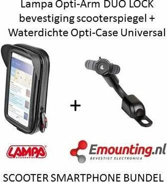 Promo π Lampa Opti-Arm Scooterspiegel Mount Met Waterdichte Smartphone Case π₯ 1 Promo π Lampa Opti-Arm Scooterspiegel Mount Met Waterdichte Smartphone Case π₯