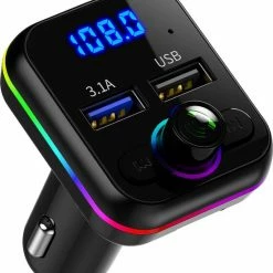 Gloednieuw π₯ Merkloos Mulitfunction Wireless Car Transmitter - Dual USB Oplader - Handsfree Bellen - Led Display - Plug & Play π₯