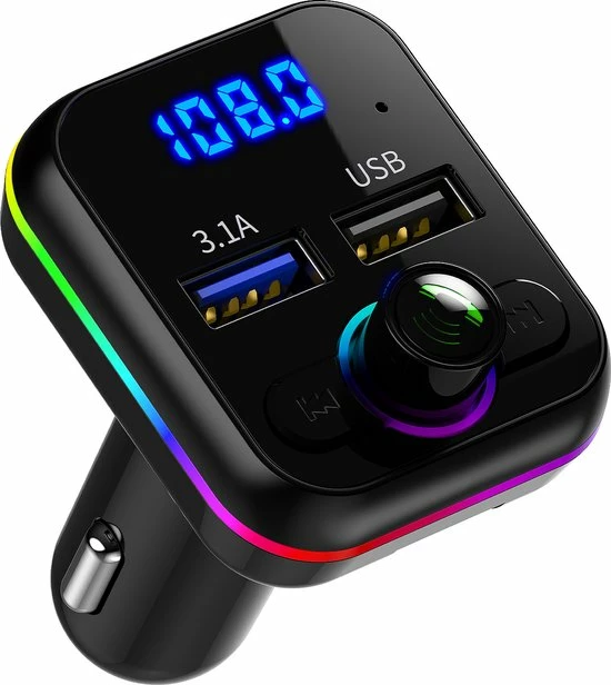 Gloednieuw π₯ Merkloos Mulitfunction Wireless Car Transmitter - Dual USB Oplader - Handsfree Bellen - Led Display - Plug & Play π₯ 1 Gloednieuw π₯ Merkloos Mulitfunction Wireless Car Transmitter - Dual USB Oplader - Handsfree Bellen - Led Display - Plug & Play π₯