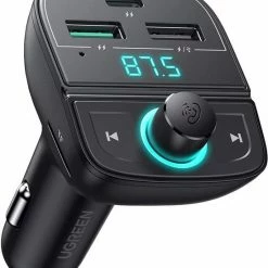 Top 10 ✨ UGREEN Bluetooth FM Transmitter Met USB-A / USB-C Autolader Zwart 👏