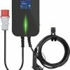Groothandel ???? EM2GO EM011AC1B AC Walbox/Laadstation - Type2 - 400V - 16A - IP66 - 7,5m - Zwart/Zilver ✨