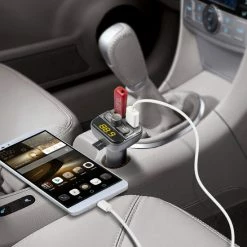 Beste Verkoop ❤️ Technaxx FMT-900 FM Transmitter 12-24V En Bluetooth Handsfree Carkit Met 2 X USB ???? -Brodit store 550x652