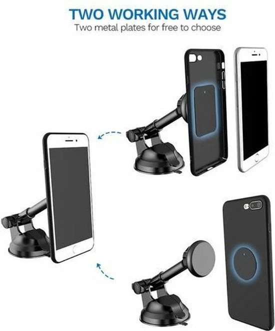 Nieuw π€© GadgetBay Universele Sterke Magnetische Auto Houder Standaardcar IPhone Android - Zwart π 3 Nieuw π€© GadgetBay Universele Sterke Magnetische Auto Houder Standaardcar IPhone Android - Zwart π - Afbeelding 3