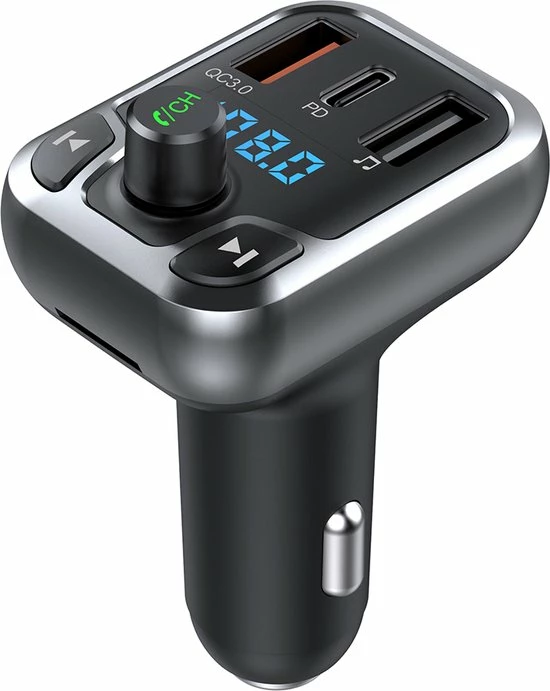 Rixus Bluetooth FM Transmitter QC30 + Type C Dual Fast Charge RXBT25 Beste deal ???? Rixus Electronics Rixus Bluetooth FM Transmitter QC30 + Type C Dual Fast Charge RXBT25 ???? -Brodit store