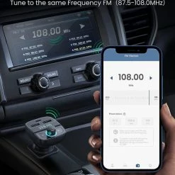 Top 10 ✨ UGREEN Bluetooth FM Transmitter Met USB-A / USB-C Autolader Zwart 👏 -Brodit store 550x699