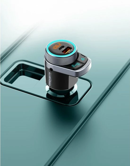 Bluetooth FM-Zender - Carkit - Autolader USB A / USB C - Snellader - Handsfree Bellen Aanbiedingen ???? Einpart Bluetooth FM-Zender - Carkit - Autolader USB A / USB C - Snellader - Handsfree Bellen ???? -Brodit store