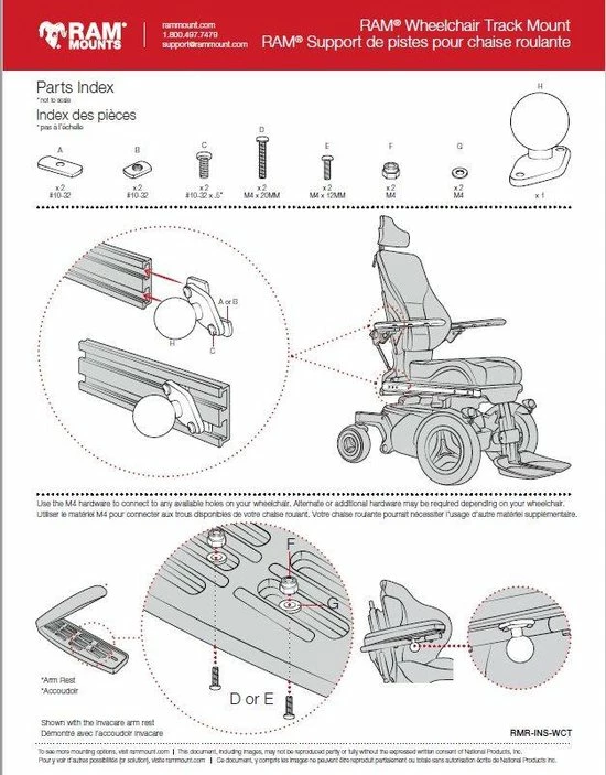 Kopen π RAM Mount Universal Wheelchair Ball Base B-Kogel RAM-B-238-WCT π 3 Kopen π RAM Mount Universal Wheelchair Ball Base B-Kogel RAM-B-238-WCT π - Afbeelding 3