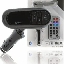Goedkoop โญ Konig K?nig CSBTFMTRANS100 Auto Audio Transmitter Bluetooth + Microfoon Zwart ๐ฅฐ