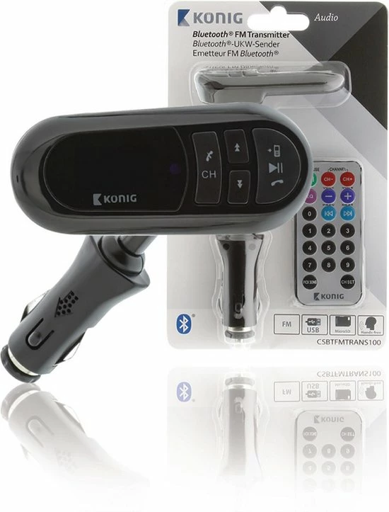 Goedkoop β Konig K?nig CSBTFMTRANS100 Auto Audio Transmitter Bluetooth + Microfoon Zwart π₯° 1 Goedkoop β Konig K?nig CSBTFMTRANS100 Auto Audio Transmitter Bluetooth + Microfoon Zwart π₯°
