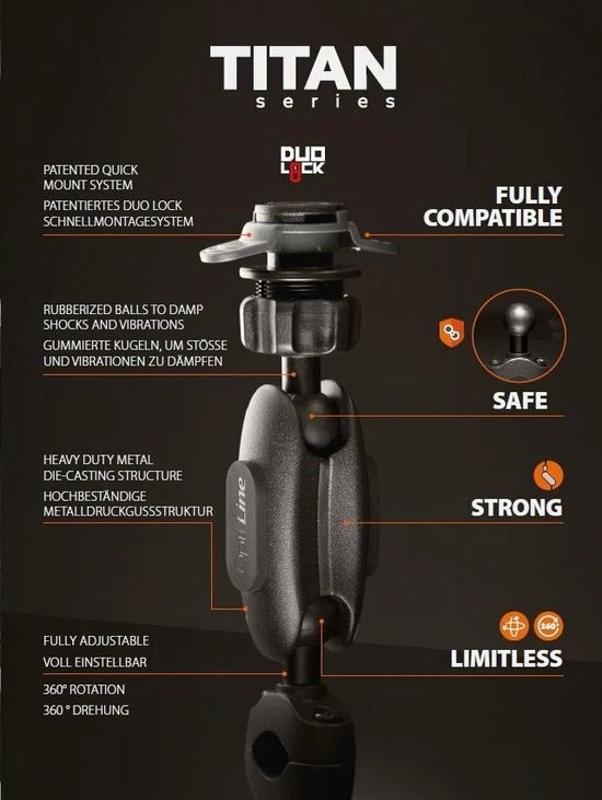 Beste Pirce ๐ Lampa Titan Opti-Pole, Spiegel En Schroefvaste Bevestiging Met Universele Smartphonehouder โ 5 Beste Pirce ๐ Lampa Titan Opti-Pole, Spiegel En Schroefvaste Bevestiging Met Universele Smartphonehouder โ - Afbeelding 5