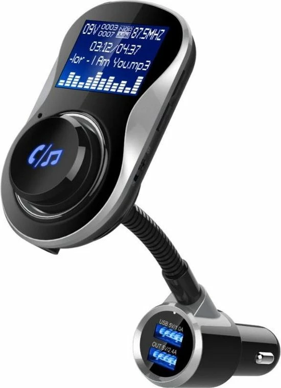 Beste Verkoop 😍 DrPhone BC11 – 4in1 Multifunctionele Autolader – Bluetooth – Handsfree Bellen - FM Transmitter – SD Kaart – USB – AUX – Zwart 🔔 1 Beste Verkoop 😍 DrPhone BC11 – 4in1 Multifunctionele Autolader – Bluetooth – Handsfree Bellen - FM Transmitter – SD Kaart – USB – AUX – Zwart 🔔