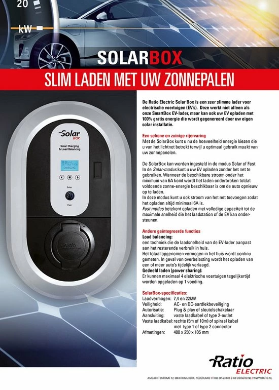 Beste Verkoop β Ratio Solar Box 3 Phase, 32A, Socket π 2 Beste Verkoop β Ratio Solar Box 3 Phase, 32A, Socket π - Afbeelding 2