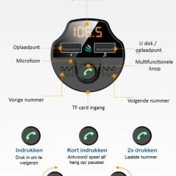 Groothandel ???? TibaGoods Auto FM Transmitter - Bluetooth - Handsfree Bellen - USB - Carkit - Audio Receiver - Oplaadfunctie - Auto Accessoires ???? 5 Groothandel ???? TibaGoods Auto FM Transmitter - Bluetooth - Handsfree Bellen - USB - Carkit - Audio Receiver - Oplaadfunctie - Auto Accessoires ???? -Brodit store 550x773