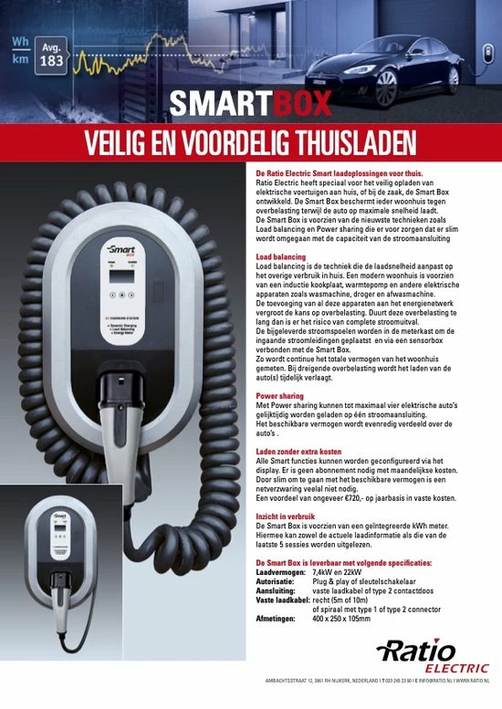 Nieuw β Ratio Smart Box 3-fase 32A (22kw) Met Vaste 5 Meter Type 2 Kabel. Kilowatuurmeter: Ja, Ingebouwd, Load Balancing: Ja π€© 4 Nieuw β Ratio Smart Box 3-fase 32A (22kw) Met Vaste 5 Meter Type 2 Kabel. Kilowatuurmeter: Ja, Ingebouwd, Load Balancing: Ja π€© - Afbeelding 4